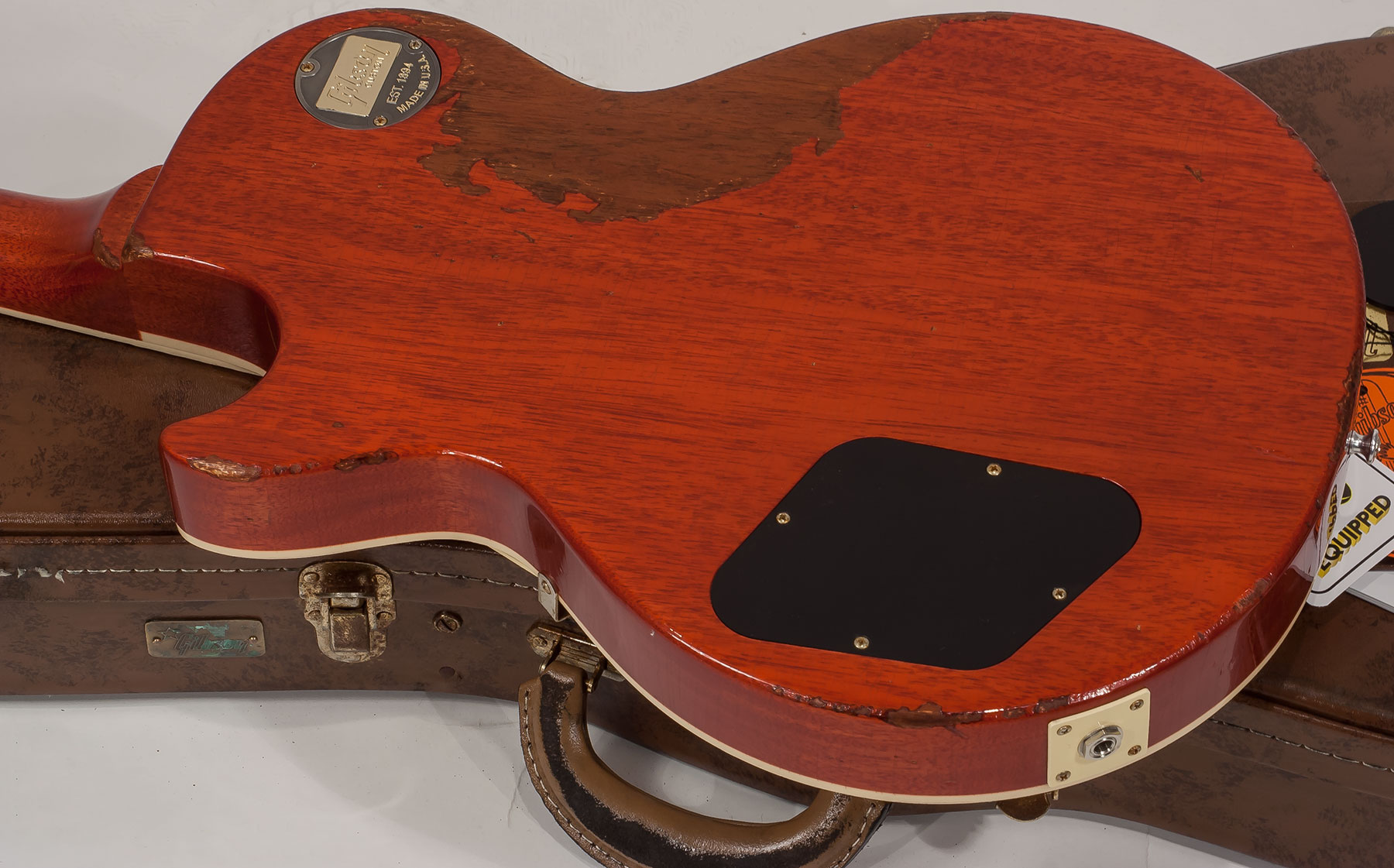 Gibson Custom Shop M2m Les Paul Standard 1959 2h Ht Rw #982192 - Heavy Aged Sunrise Tea Burst - Guitare Électrique Single Cut - Variation 4