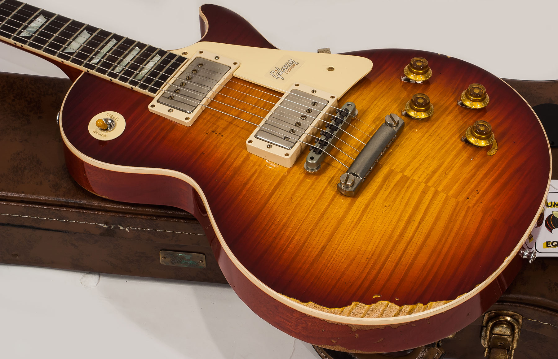 Gibson Custom Shop M2m Les Paul Standard 1959 2h Ht Rw #982206 - Heavy Aged Vintage Cherry Burst - Guitare Électrique Single Cut - Variation 3