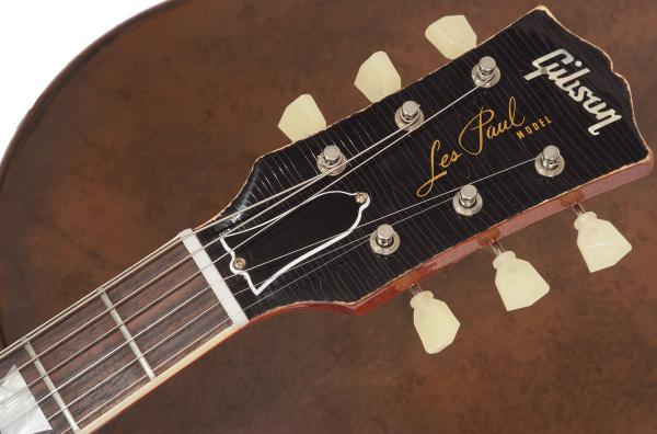 Guitare électrique solid body Gibson Custom Shop M2M 1959 Les Paul Standard #R961618 - aged sunrise teaburst