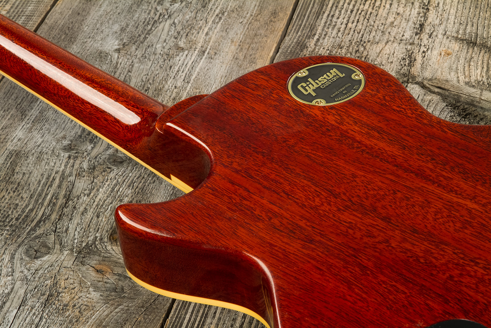 Gibson Custom Shop M2m Les Paul Standard 1959 Reissue 2h Ht Rw #932134 - Murphy Lab Ultra Light Aged Washed Cherry Burst - Guitare Électrique Single C