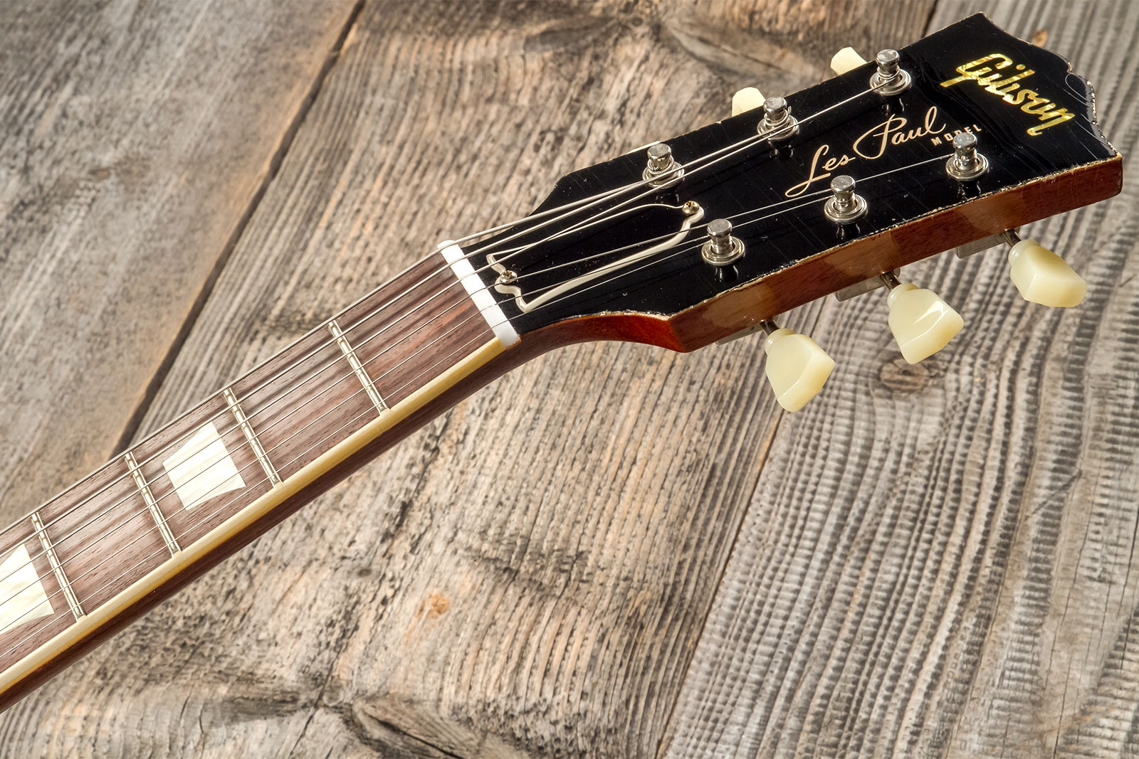 Gibson Custom Shop M2m Les Paul Standard 1959 Reissue 2h Ht Rw #932149 - Murphy Lab Light Aged Green Lemon Burst - Guitare Électrique Single Cut - Var