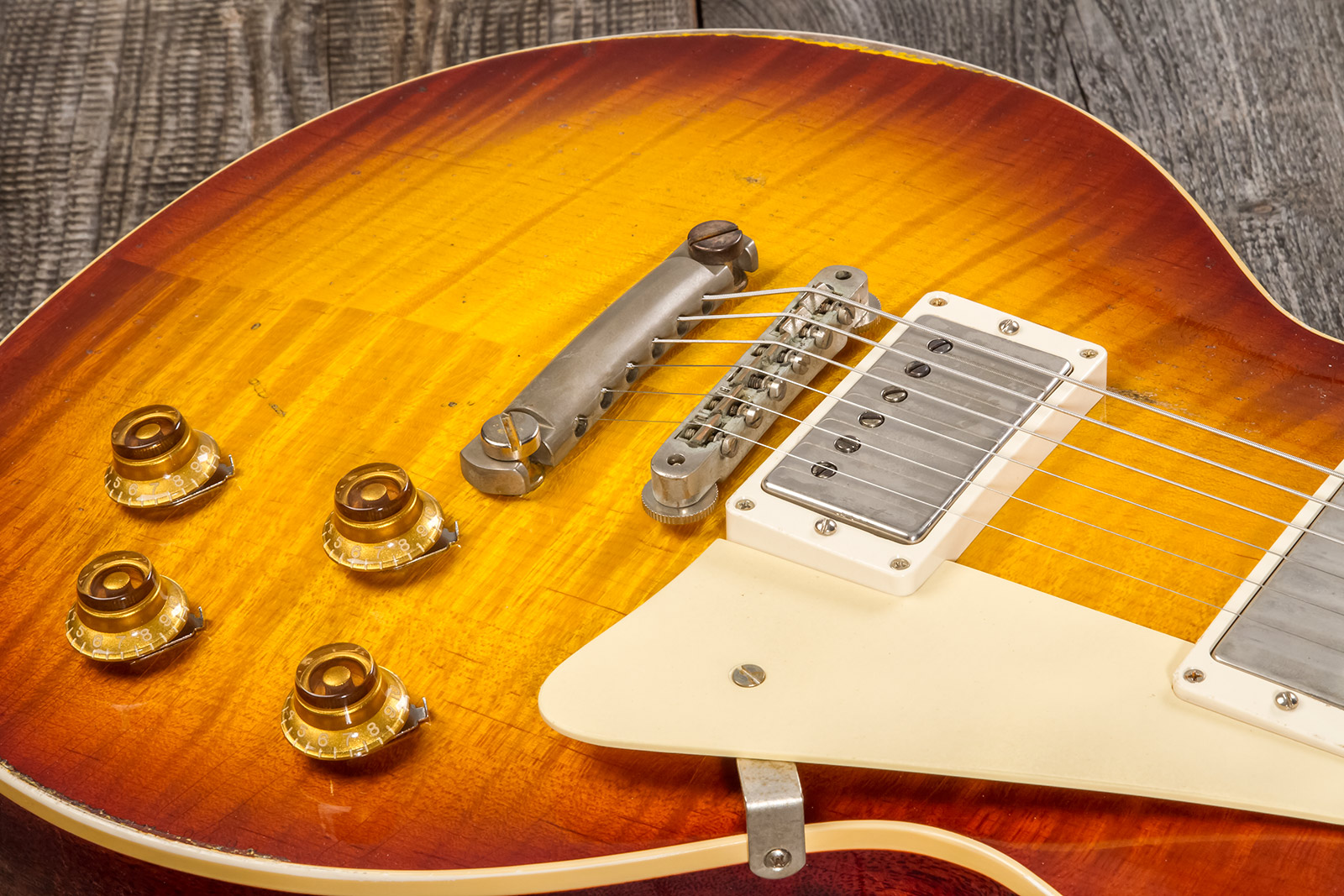 Gibson Custom Shop M2m Les Paul Standard 1959 Reissue 2h Ht Rw #932156 - Ultra Heavy Aged Iced Tea Burst - Guitare Électrique Single Cut - Variation 4