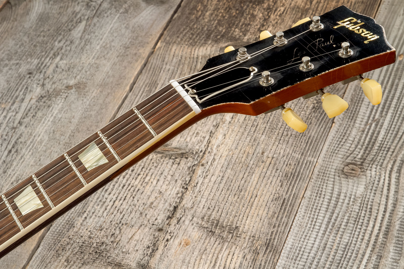 Gibson Custom Shop M2m Les Paul Standard 1959 Reissue 2h Ht Rw #932158 - Ultra Heavy Aged Kindred Burst - Guitare Électrique Single Cut - Variation 9