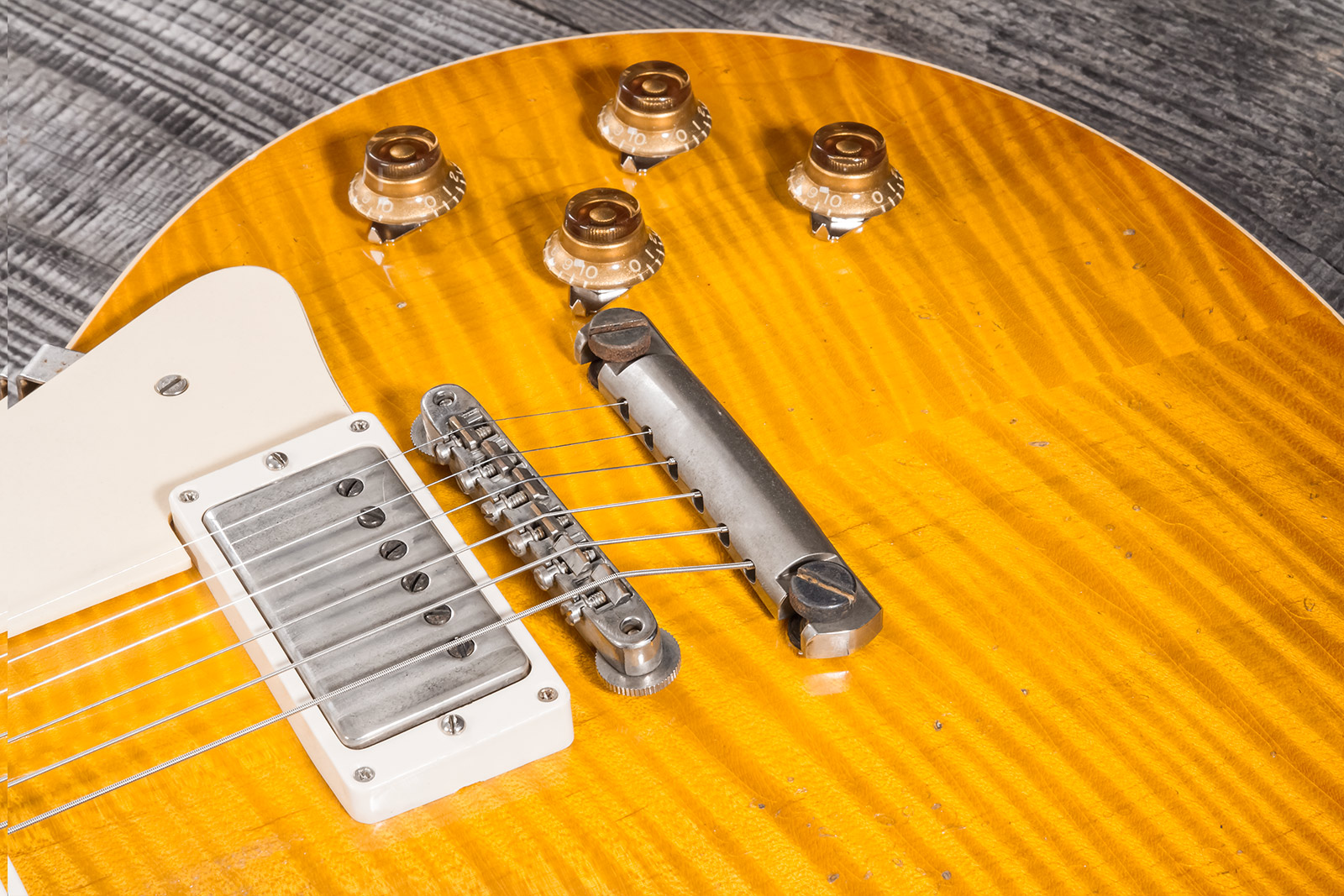 Gibson Custom Shop M2m Les Paul Standard 1959 Reissue 2h Ht Rw #932980 - Murphy Lab Heavy Aged Dirty Lemon Fade - Guitare Électrique Single Cut - Vari