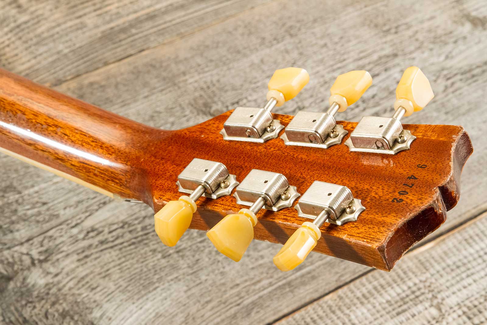 Gibson Custom Shop M2m Les Paul Standard 1959 Reissue 2h Ht Rw #94702 - Murphy Lab Ultra Heavy Aged Golden Poppy Burst - Guitare Électrique Single Cut