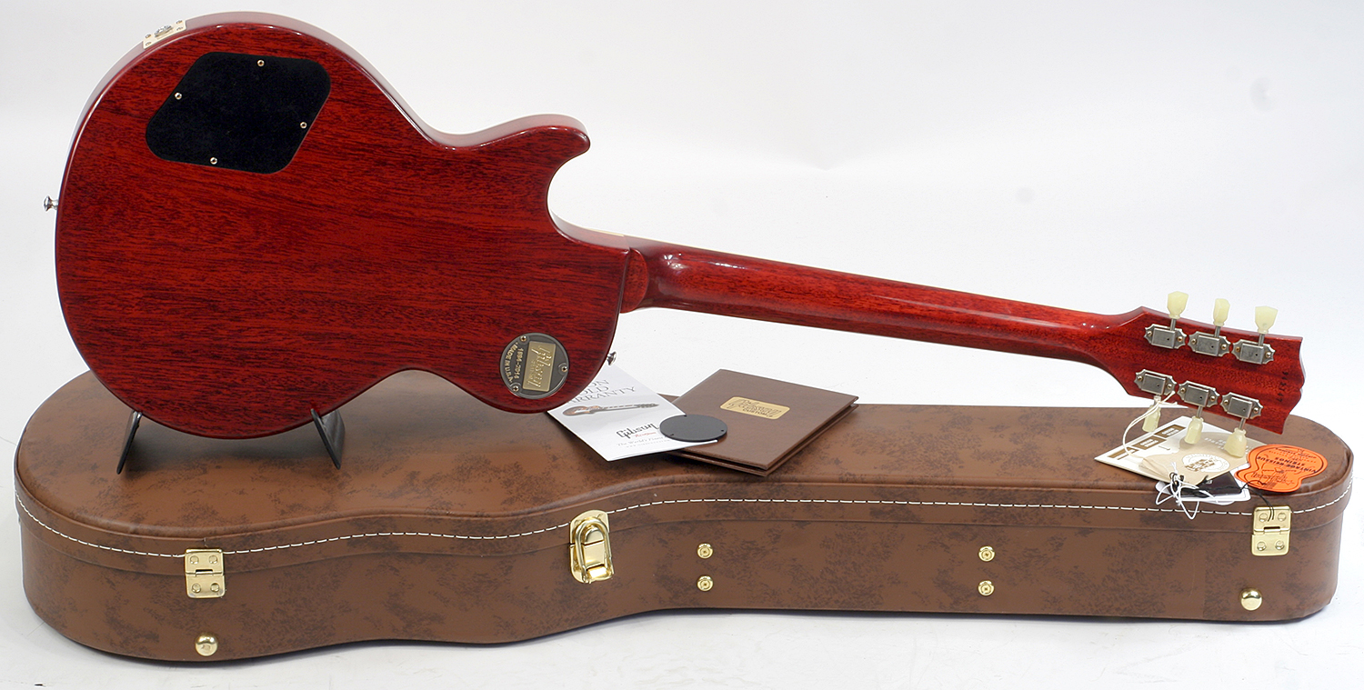 Gibson Custom Shop M2m Les Paul Standard 1959 Reissue 2h Ht Rw #943147 - Vos Red Tiger - Guitare Électrique Single Cut - Variation 2