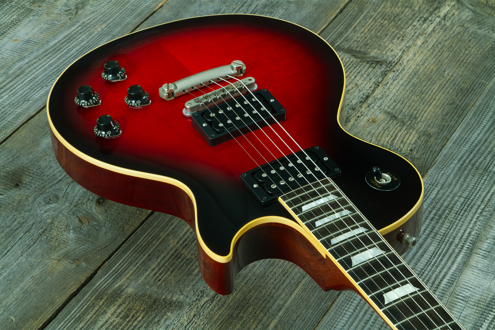 Gibson Custom Shop M2m Slash Les Paul 1958 Standard Proto #2 - Vos Vermillion Burst - Guitare Électrique Single Cut - Variation 12