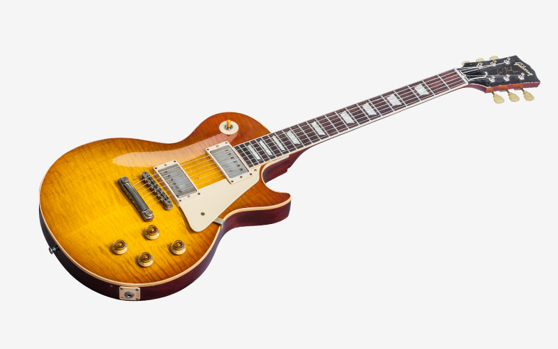 Gibson Custom Shop Mick Ralphs Les Paul Standard 1958 Replica Signature 2h Ht Rw - Aged Ralphs Burst - Guitare Électrique Single Cut - Variation 1