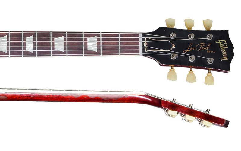 Gibson Custom Shop Mick Ralphs Les Paul Standard 1958 Replica Signature 2h Ht Rw - Aged Ralphs Burst - Guitare Électrique Single Cut - Variation 4