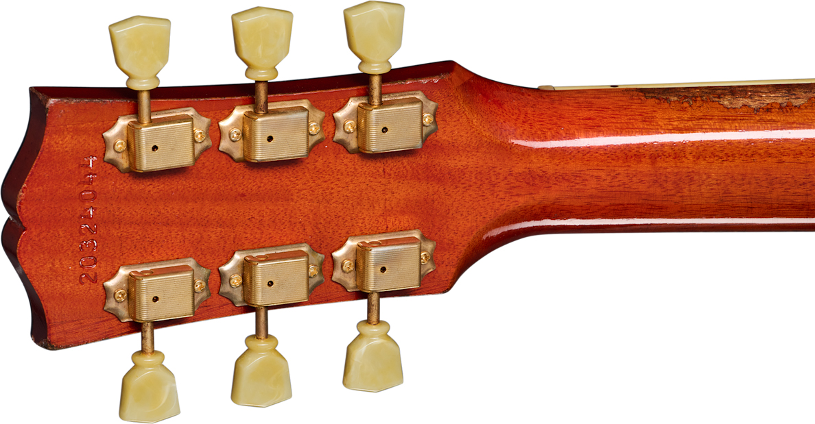 Gibson Custom Shop Murphy Lab Hummingbird 1960 Fixed Bridge Dreadnought Epicea Acajou Rw - Heavy Aged Washed Cherry Sunburst - Guitare Folk - Variatio