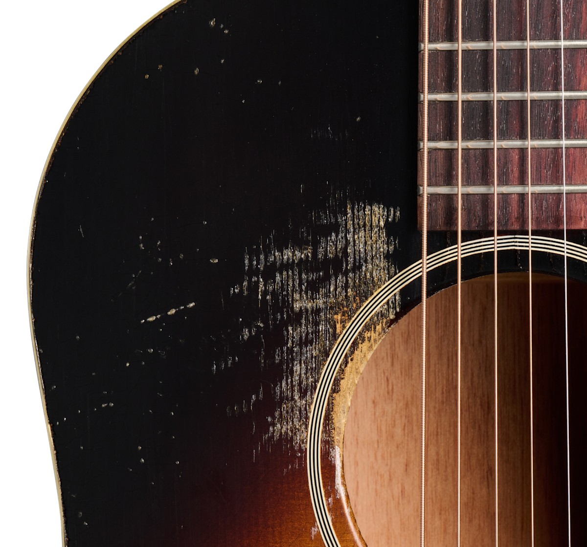 Gibson Custom Shop Murphy Lab J45 1942 Banner Dreadnought Shsc Epicea Acajou Rw - Heavy Aged Vintage Sunburst - Guitare Folk - Variation 3