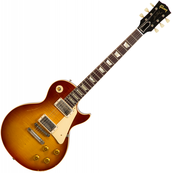 Guitare électrique solid body Gibson Custom Shop Murphy Lab 1959 Les Paul Standard Reissue #901318 - Light aged royal tea burst