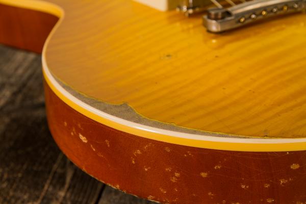 Guitare électrique solid body Gibson Custom Shop Murphy Lab 1959 Les Paul Standard Reissue #92817 - ultra heavy aged lemon burst