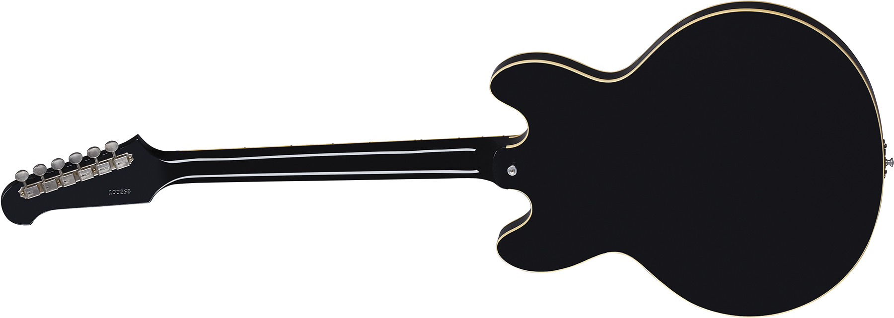 Gibson Custom Shop Murphy Lab Trini Lopez Standard 1964 2h Ht Rw - Ultra Light Aged Ebony - Guitare Électrique 1/2 Caisse - Variation 1