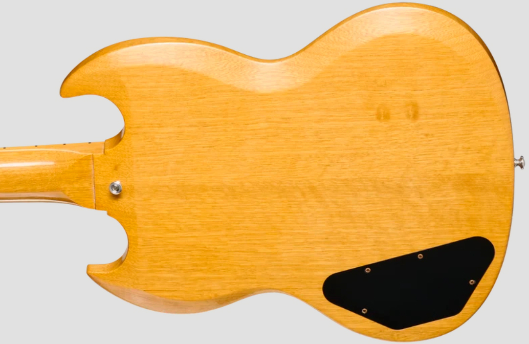 Gibson Custom Shop Sg Standard Reissue 1964 Korina Le Ltd 2h Trem Eb - Vos Antique Natural - Guitare Électrique Double Cut - Variation 4