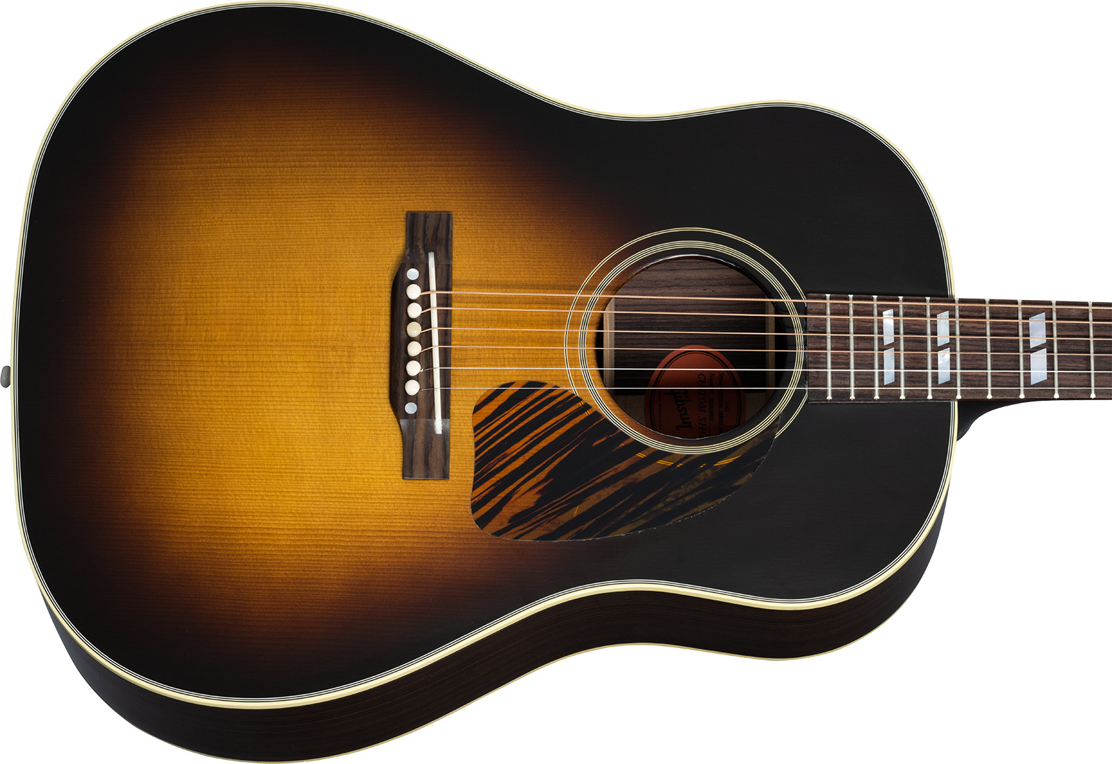 Gibson Custom Shop Southern Jumbo 1942 Banner Historic Dreadnought Rs Epicea Palissandre Rw - Vos Vintage Sunburst - Guitare Folk - Variation 3
