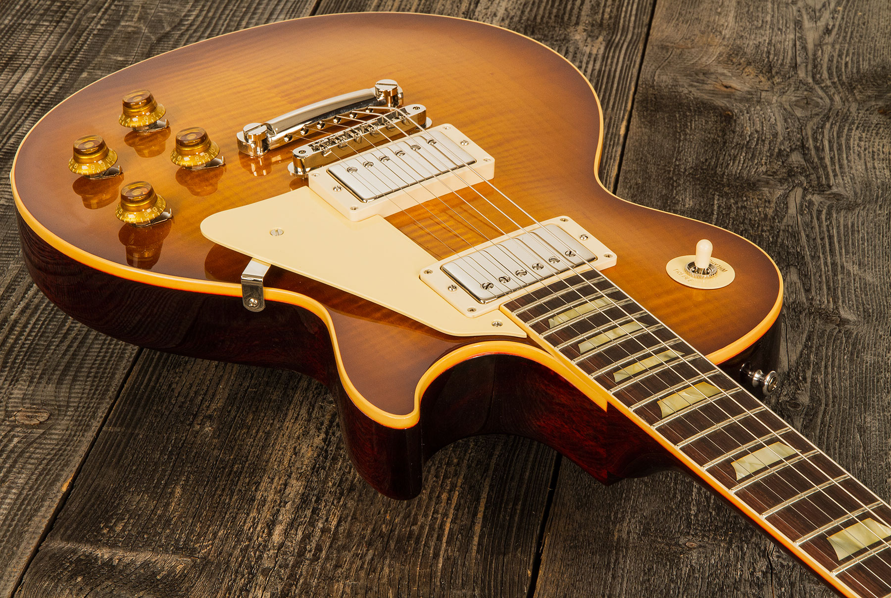 Gibson Custom Shop Standard Historic Les Paul Standard 1959 2h Ht Rw - Gloss Lemonburst - Guitare Électrique Single Cut - Variation 1