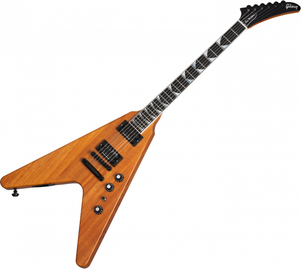 Gibson Dave Mustaine Flying V EXP antique natural Metal electric guitar