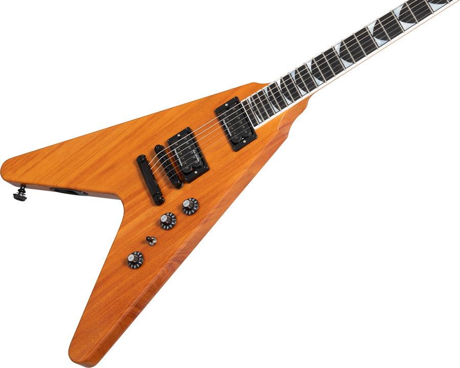 Gibson Dave Mustaine Flying V Exp Signature 2h Ht Eb - Antique Natural - Guitare Électrique MÉtal - Variation 3