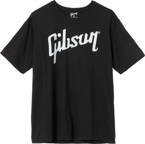 T-shirt Gibson Distressed Logo T Medium - Black - M
