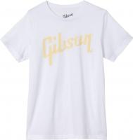 Distressed Gibson Tee Large - White