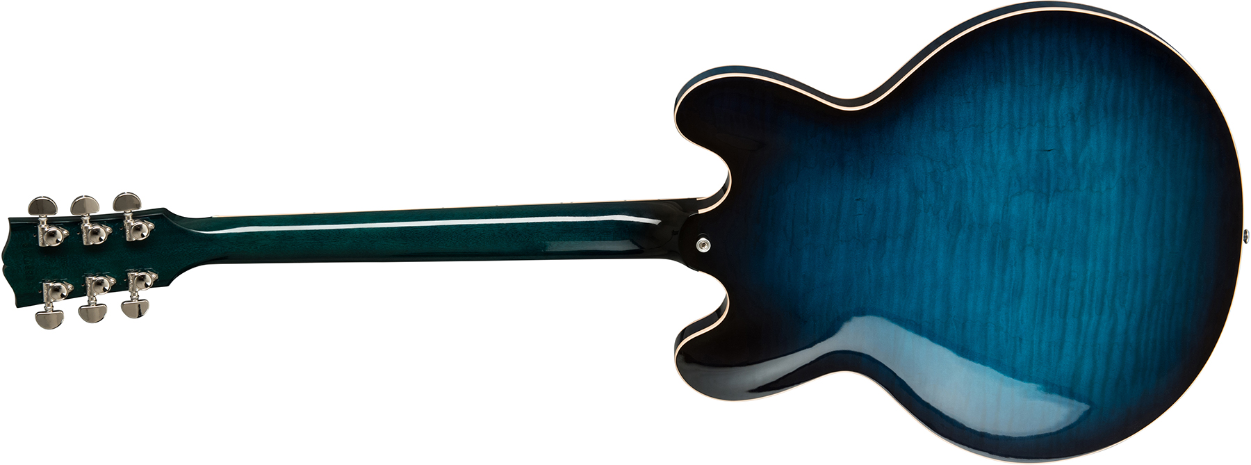 Gibson Es-335 Dot 2019 Hh Ht Rw - Blue Burst - Guitare Électrique 1/2 Caisse - Variation 1