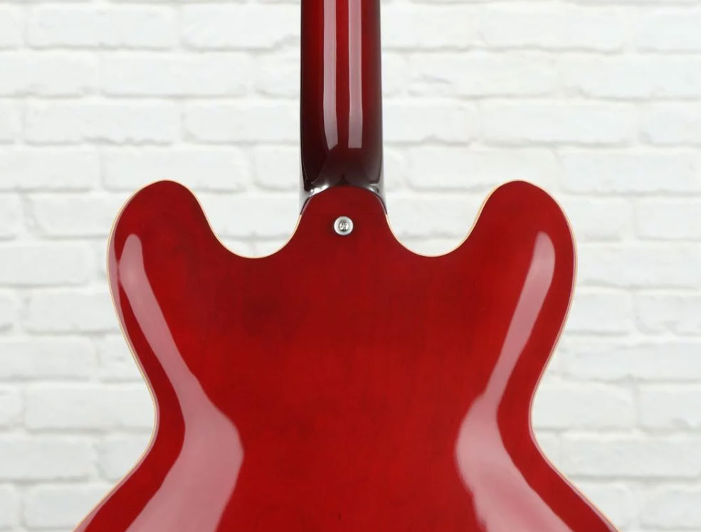 Gibson Es-335 Dot P-90 2019 Ht Rw - Wine Red - Guitare Électrique 1/2 Caisse - Variation 3