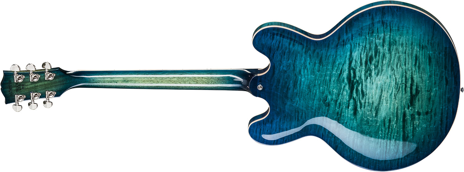 Gibson Es-335 Figured 2018 - Aquamarine - Guitare Électrique 1/2 Caisse - Variation 2