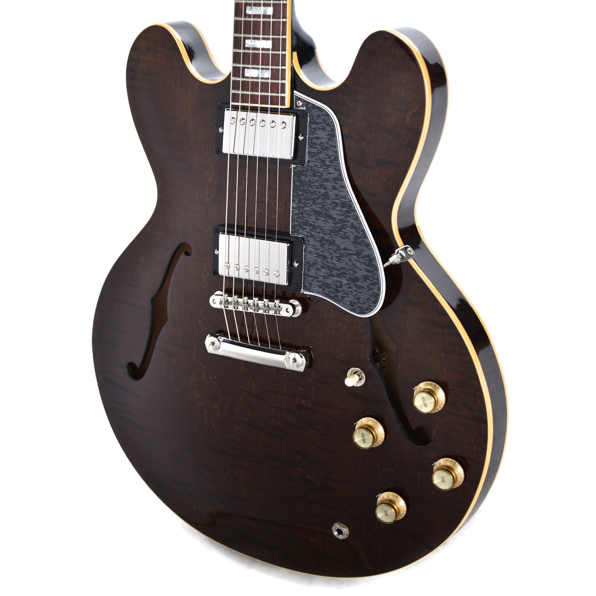 Gibson Es-335 Figured 2018 Ltd - Antique Walnut - Guitare Électrique 1/2 Caisse - Variation 2