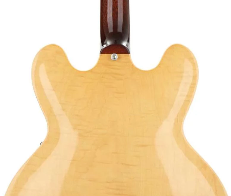 Gibson Es-335 Figured 2018 Ltd 2h Ht Rw - Dark Vintage Natural - Guitare Électrique 1/2 Caisse - Variation 3