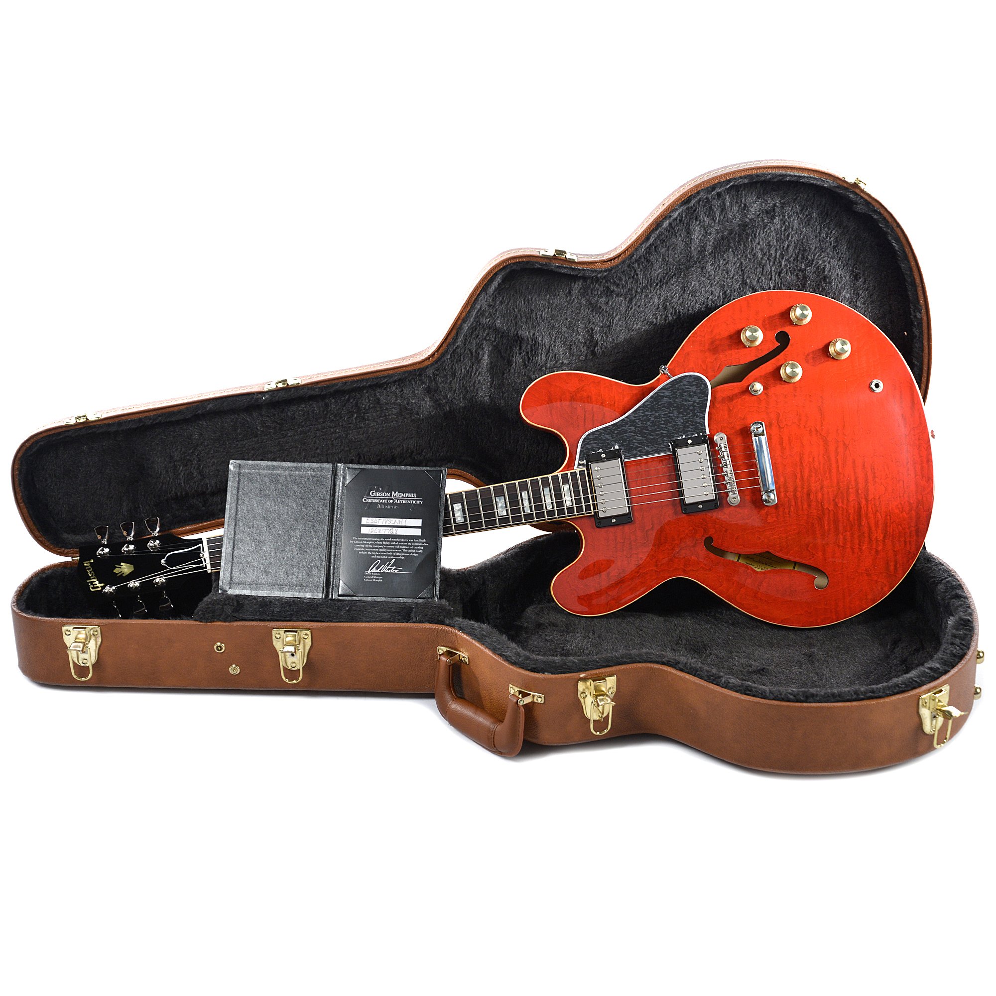 Gibson Es-335 Figured 2018 Ltd - Antique Sixties Cherry - Guitare Électrique 1/2 Caisse - Variation 5
