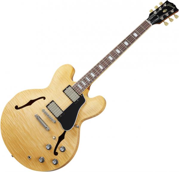 ギター Gibson ES-335 Figured Antique Natural Gibson ES-335 Figured Electric Guitar - Antique NaturalAlamo