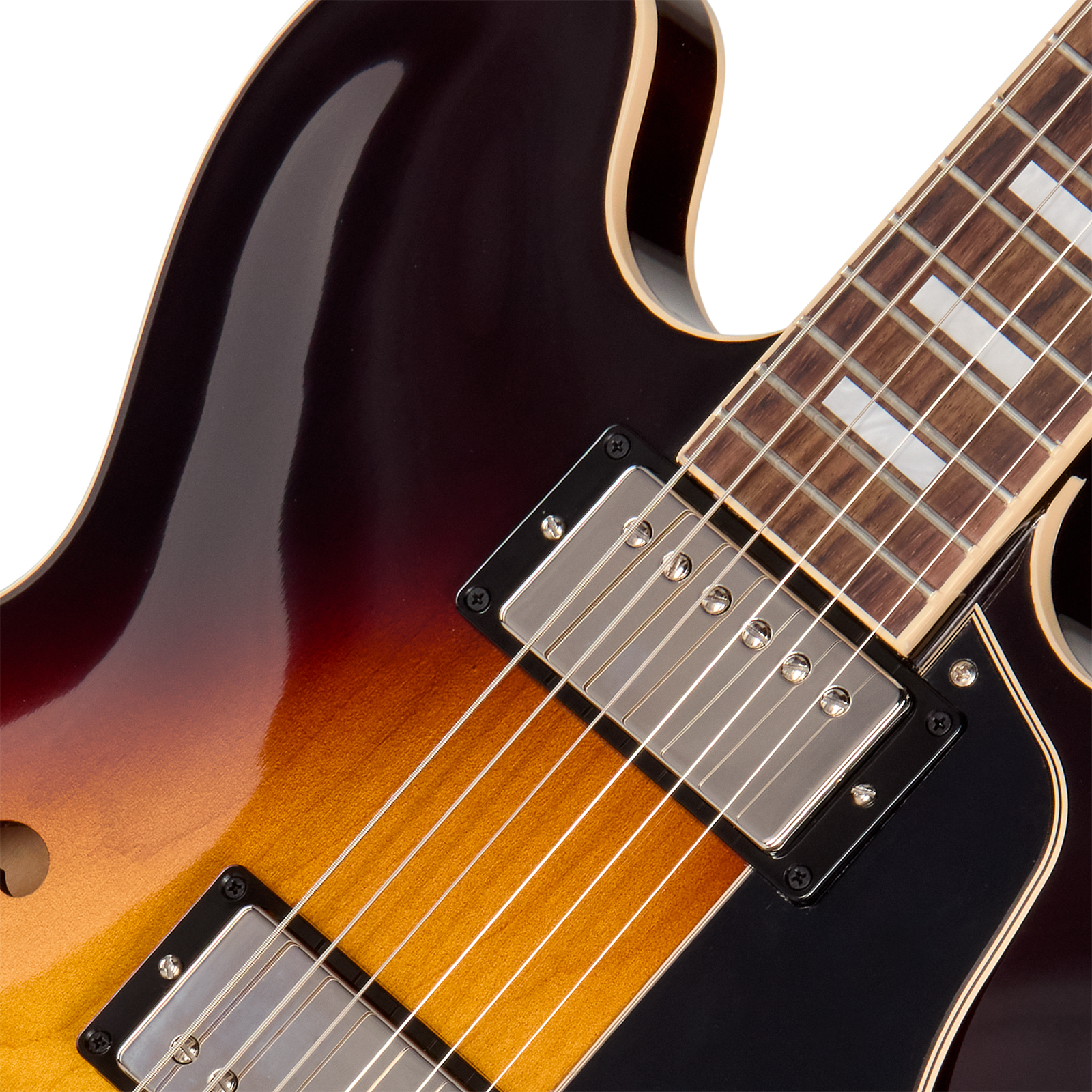 Gibson Es335 60s Usa 2h Ht Rw - Vintage Burst - Guitare Électrique 1/2 Caisse - Variation 2