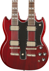 Guitare électrique double manche Gibson Custom Shop EDS-1275 Doubleneck - Cherry red