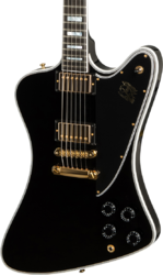 Guitare électrique rétro rock Gibson Custom Shop Firebird Custom - Ebony