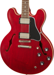 Guitare électrique 1/2 caisse Gibson Custom Shop Historic 1961 ES-335 Reissue - Vos sixties cherry