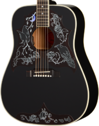 Guitare folk Gibson Custom Shop Kirk Hammett Raven Ltd - ebony