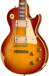 Guitare électrique single cut Gibson Custom Shop LE 1957 Les Paul Reissue Ltd - Murphy Lab Ultra Heavy Aged Refin Burst