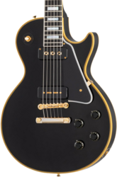 Guitare électrique single cut Gibson Custom Shop 1954 Les Paul Custom Black Beauty Reissue - Vos ebony