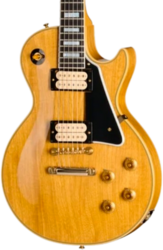 Guitare électrique single cut Gibson Custom Shop LE 1957 Les Paul Custom Reissue Korina Ltd - VOS Antique Natural
