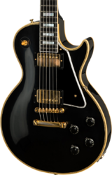 Guitare électrique single cut Gibson Custom Shop 1957 Les Paul Custom 2-Pickup - Vos ebony