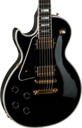 Guitare électrique gaucher Gibson Custom Shop Les Paul Custom Gaucher - Ebony