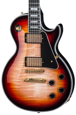 Guitare électrique solid body Gibson Custom Shop Les Paul Custom Figured Top - Sedona burst