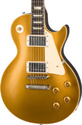 Guitare électrique single cut Gibson Custom Shop 1957 Les Paul Goldtop Reissue - Vos double gold with dark back