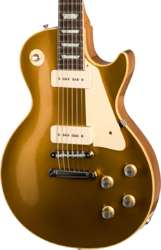 Guitare électrique single cut Gibson Custom Shop 1968 Les Paul Goldtop Reissue - 60s gold