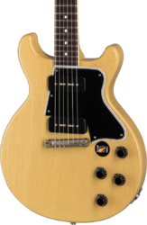 Guitare électrique single cut Gibson Custom Shop 1960 Les Paul Special Double Cut Reissue - Vos tv yellow