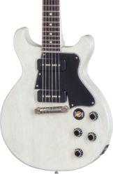 Guitare électrique double cut Gibson Custom Shop Les Paul Special DC Ltd - Tv white