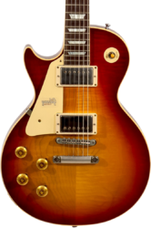 Guitare électrique gaucher Gibson Custom Shop 1958 Les Paul Standard Reissue 2019 Gaucher - Vos vintage cherry sunburst