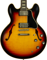 Guitare électrique 1/2 caisse Gibson Custom Shop M2M 1964 ES-335 #150092 - Murphy lab light aged vintage burst