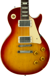 Guitare électrique single cut Gibson Custom Shop M2M 1958 Les Paul Standard #80780 - Heavy Aged '58 Burst